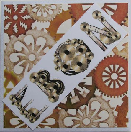 Cogwheel Backing Paper by Nancy Boatwright