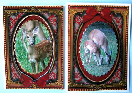 Elegant Tree Ornate 7x5inch Plain Card Front and Frame by Nancy Boatwright