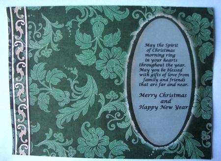 Christmas Tweets - Finch Insert by Nancy Boatwright