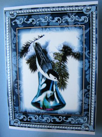 Christmas Tweets - Kingbird A4 by Nancy Boatwright