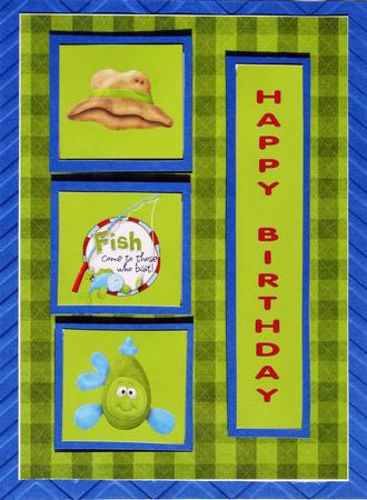 Fish Come to Those Who Bait Topper & Decoupage by Nancy Boatwright