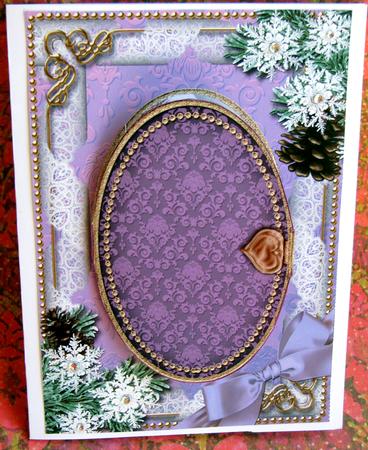 From Your House Snow Christmas A5 Locket Card Front by Nancy Boatwright