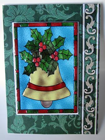 Stained Glass Bell - Pyramid Topper by Nancy Boatwright