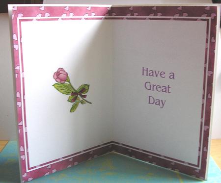 A5 Insert - Pretty Rose by Nancy Robinson