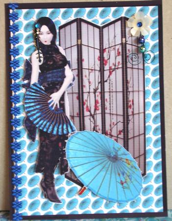 A4 Oriental Lady by Nancy Robinson