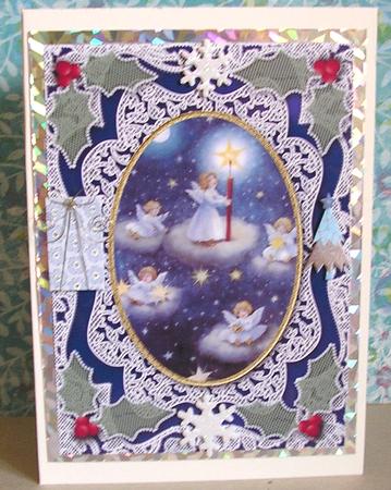 Angel Lite the Sky A4 Lace Picture Sheet by Nancy Robinson