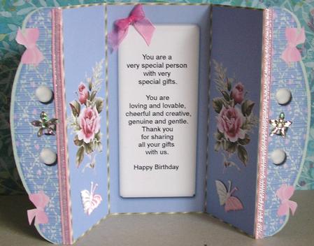 Happy Birthday Gate Fold Friend by Nancy Robinson