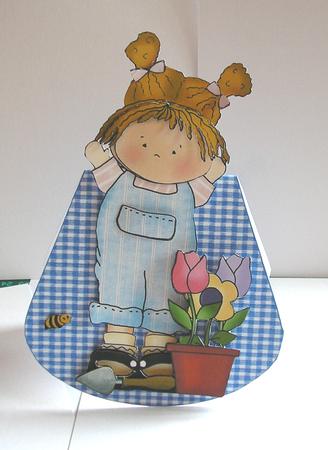 Spring is Coming --wobble Card by Nancy Robinson