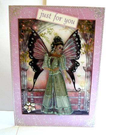 Elegant Fairy in Pink and Green Kit with Decoupage, Pyramage and Toppers by Nancy Robinson