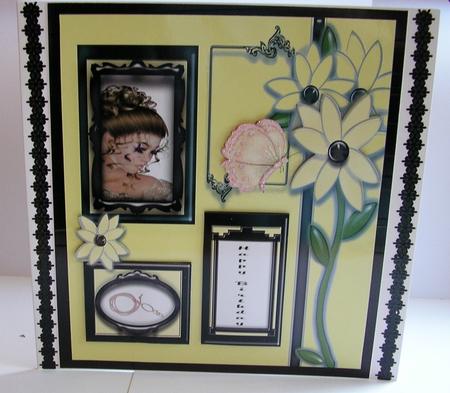 A4 Happy Birthday Window Female Card by Nancy Robinson