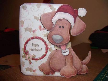 Yappy Christ-woof! Shaped Fold Card Kit by Natasha Fieldhouse