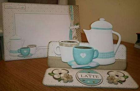Coffee Time Over the Top Easel Card Kit by Natasha Fieldhouse