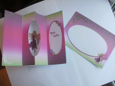 Cerise Fairy Internal Window Card Kit by Natasha Lowe