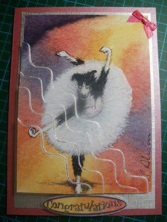 Whirl, Ballerina, Whirl Wavy Corner Stacker Topper by Natasha Lowe