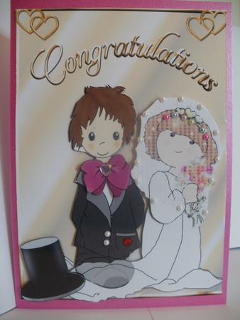 Wedding Couple in Gold by Natasha Lowe