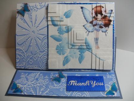 Blue Fairy 4 Corner Stacker and Pyramid by Natasha Lowe