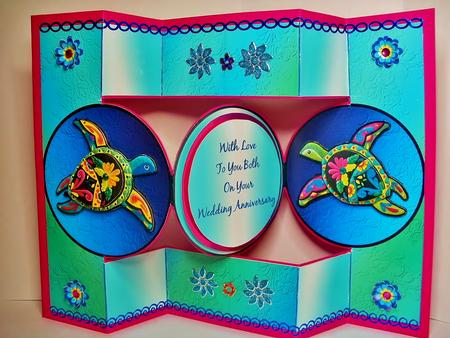 Turtles Trifold Popup Card Kit by Natasha Lowe