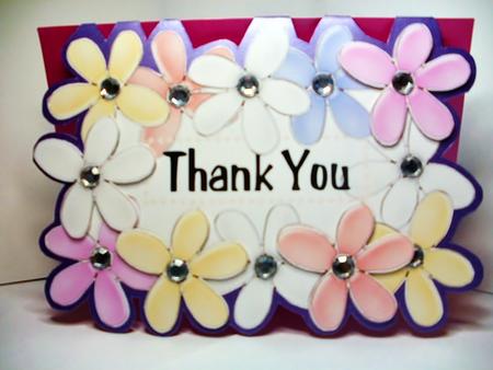 Thank You with Flowers by Natasha Lowe