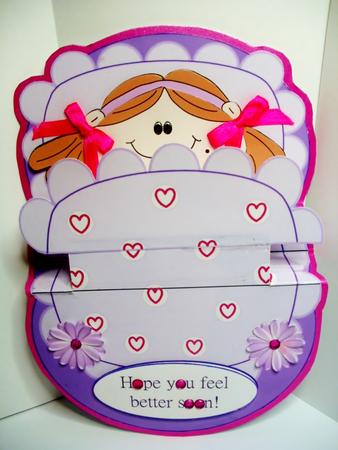 Maggie Poorly Get Well Soon 3D Mini Stepper by Natasha Lowe