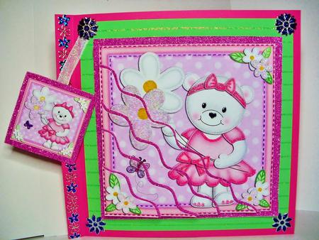 Teddy Tess's Flowers Wavy Corner Side Stacker by Natasha Lowe