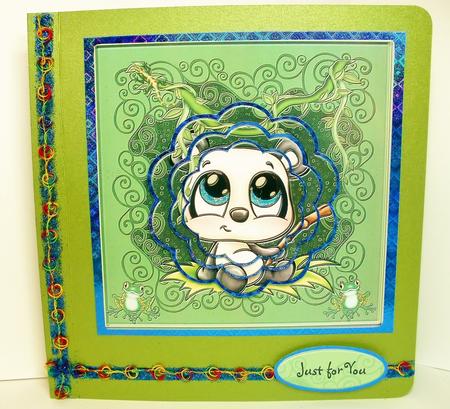 Panda on a Leaf by Natasha Lowe