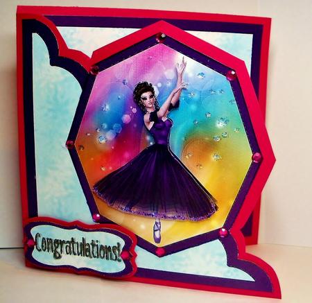 Beautiful Ballerina Quick Card by Natasha Lowe