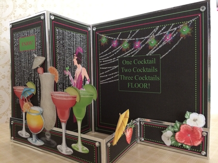 Z Fold One Cocktail Two Cocktails Three Cocktails Floor including Template by Natasha Marr