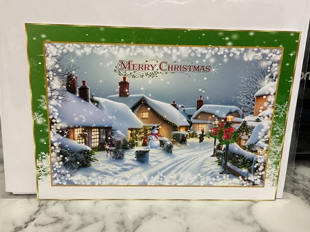 Snowy winter cottages 3 by Michelle Wesley