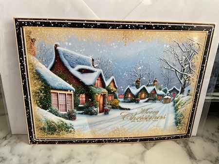 Snowy winter cottages 4 by Michelle Wesley