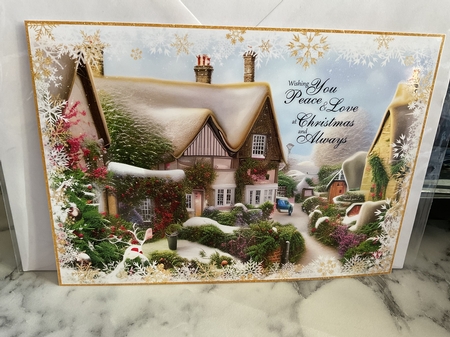Snowy winter cottages 8 by Michelle Wesley