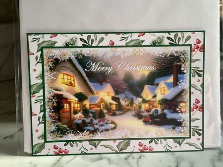 Snowy winter cottages 12 by Michelle Wesley