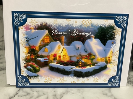 Snowy winter cottages 13 by Michelle Wesley