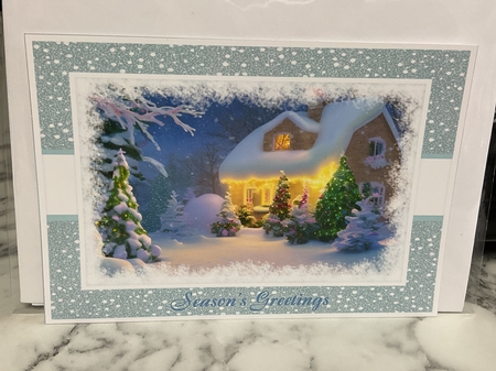 Christmas Cottage No.1 by Michelle Wesley