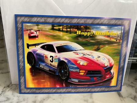 Racing car  by Michelle Wesley