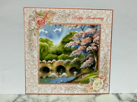 Bridge over the Water 7x7 inch No.11 by Michelle Wesley