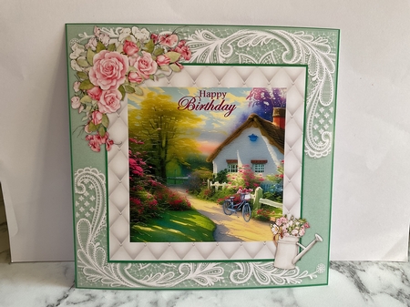 Spring Cottage 7x7 inch No.2 by Michelle Wesley