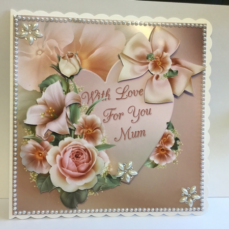 8x8 Beautiful Roses for You Mum, Mom, Mother Mini Kit by Michelle Wesley