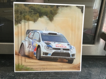 Sport - Rally Racing Car Dakar - Pyrimage/Pyramid + Insert & Tag by Michelle Wesley