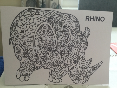 African Animals Zentangle / Colouring Pages by Michelle Wesley