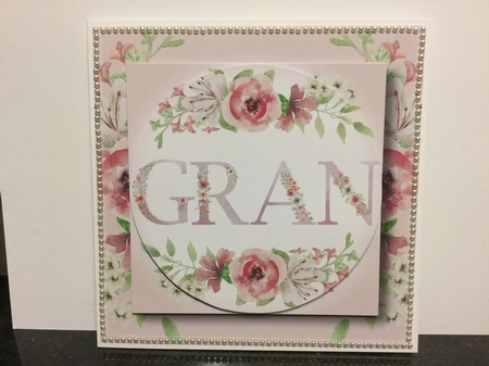 Gran - 7x7 Square Pink Florals by Michelle Wesley