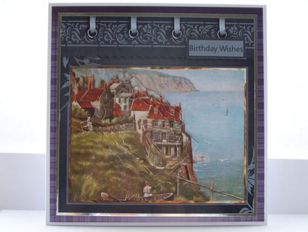 Robin Hood Bay Card with Pyramid Layers by Michelle Wesley