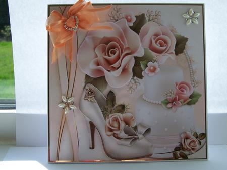Beautiful Pink Flowers & Wedding Cake 8x8 Mini Kit by Michelle Wesley