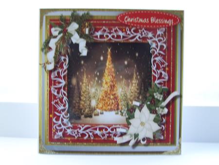 Golden Christmas Trees in the Snow  by Michelle Wesley