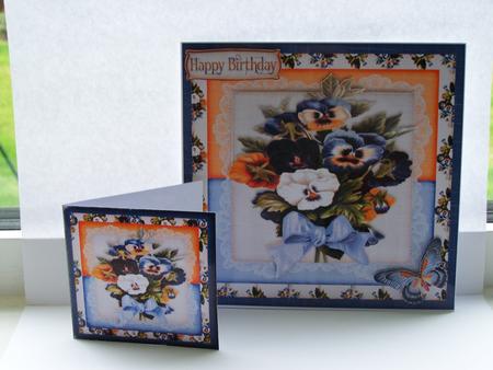Cardtopper All About Pansy Orange 391 by Michelle Wesley