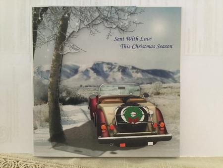 On the Road - Winter - Morris Travelling Home + Insert & Tag by Michelle Wesley