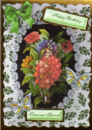 Colourful Spray of Flowers by Kay Bowley