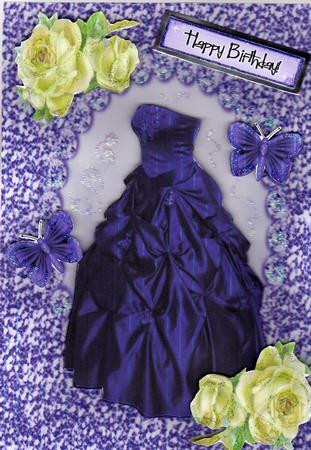 Beautiful Deep Purple Gown by Kay Bowley