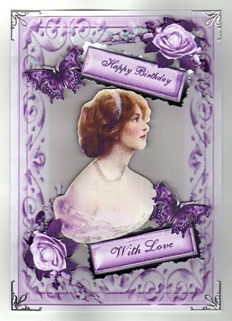 Beautiful Vintage Lady in Pretty Frame by Kay Bowley