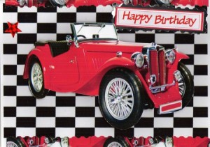 Vintage Red Car by Kay Bowley