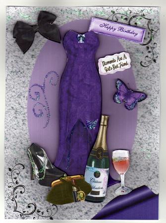 Pretty Ladies Accessories in Purple by Kay Bowley